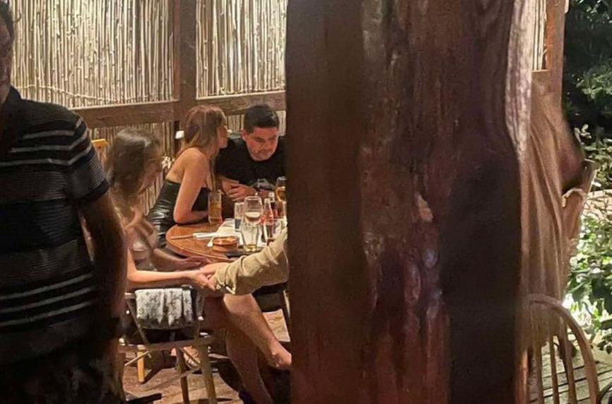 Руди засечен посред нощ с блондинка в скъпарски ресторант в Гърция