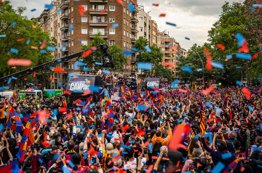 Шампионски парад за титлата в Барселона