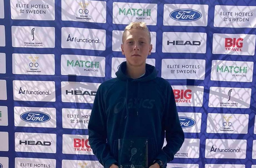 Георги Георгиев спечели титлата на двойки на турнир в Швеция