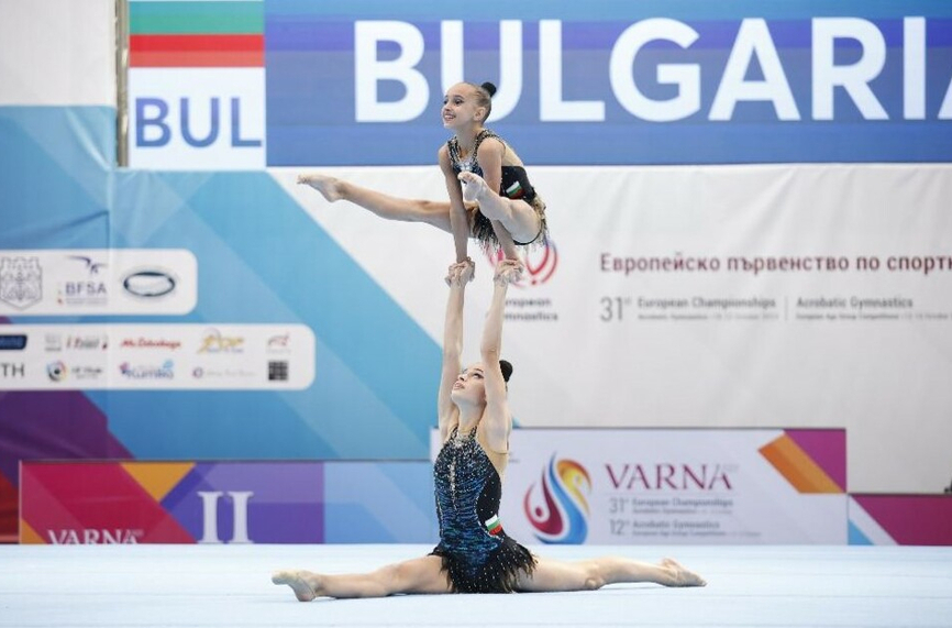 Още един финал за България на ЕП по акробатика за юноши и девойки във Варна
