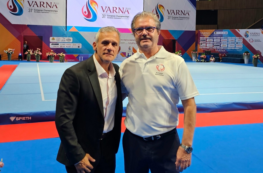 Йордан Йовчев и шеф на европейската гимнастика откриха ЕП по спортна акробатика във Варна