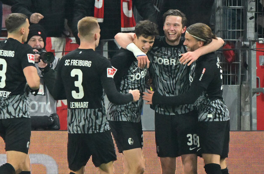 Фрайбург записа трета поредна победа в Бундеслигата след като надделя с