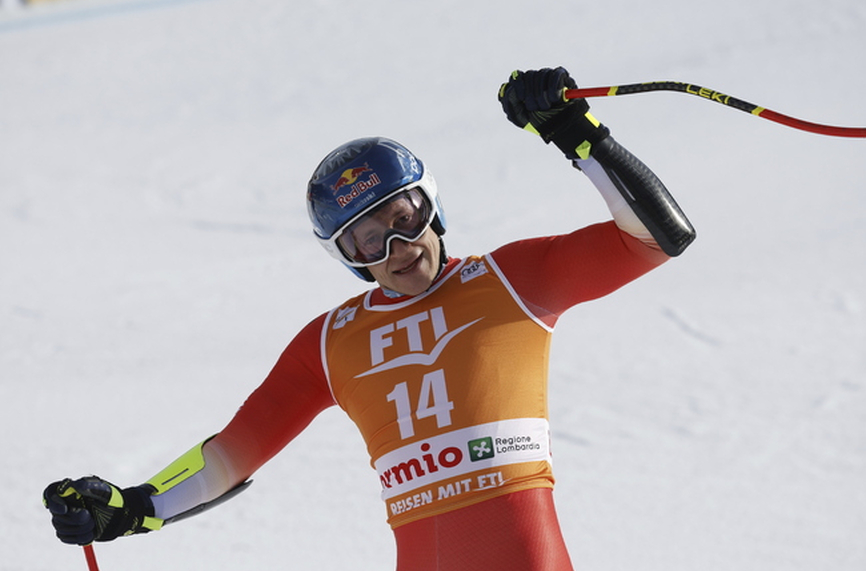 Снимка: Одермат спечели супергигантския слалом от СК по ски алпийски дисциплини в Бормио
