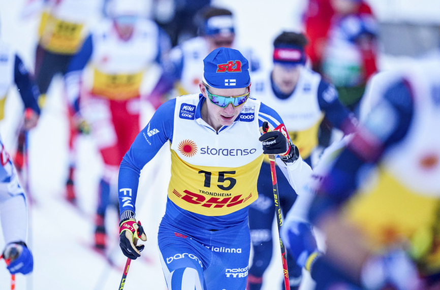 Финландец № на 10 км ски бягане в Тоблах
