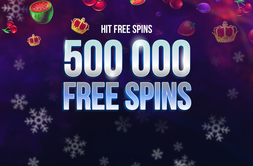 Общо 500 000 безплатни завъртания за хитови онлайн казино игри