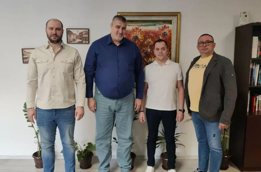 Кметът на Добрич се срещна с президента на БФ Волейбол Любо Ганев