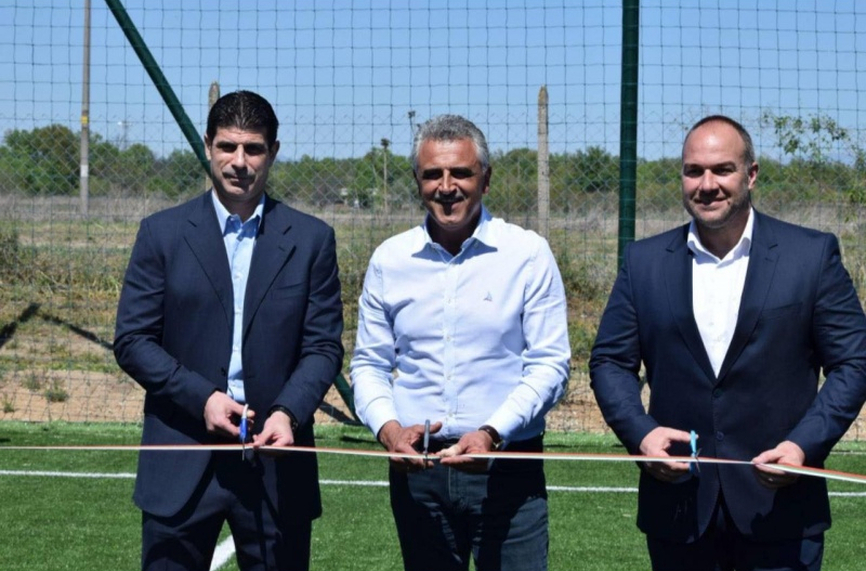 Георги Иванов откри футболен терен в Пловдивско