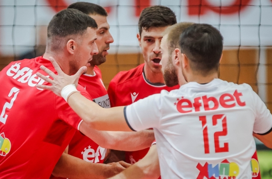 ЦСКА без загубен гейм в първенството по волейбол (ВИДЕО)
