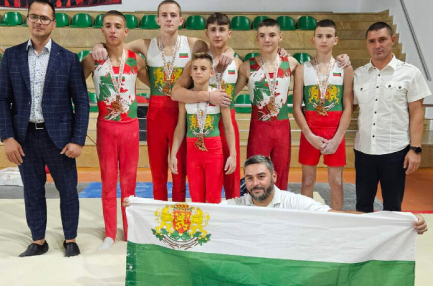 България с бронзов медал на Балканиадата по спортна гимнастика