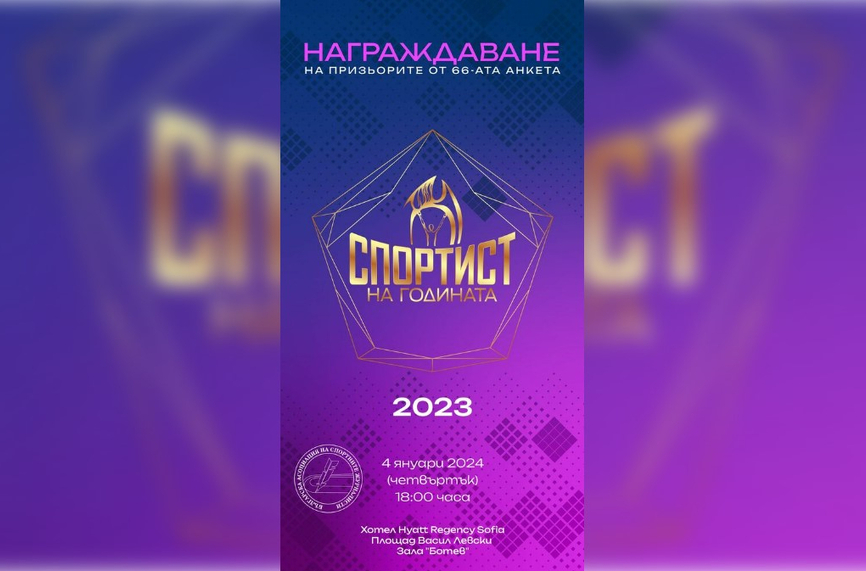 Журналисти награждават най-добрите спортисти на 2023 г.