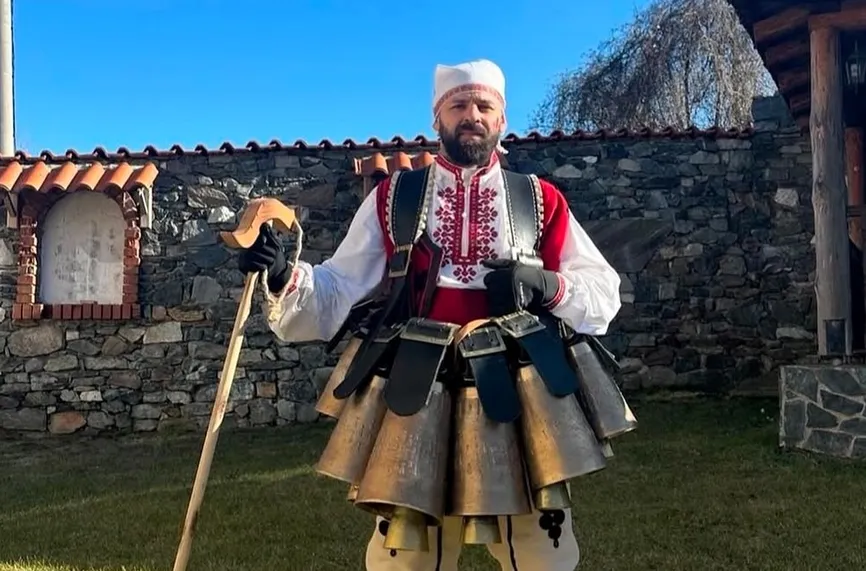 Спас Делев отново стана кукер в село Ключ