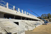 Започна монтажът на конструкциите за козирките на стадион „Арена Варна“ (СНИМКИ и ВИДЕО)