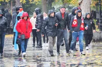 Феновете на ЦСКА преди дербито (СНИМКИ)