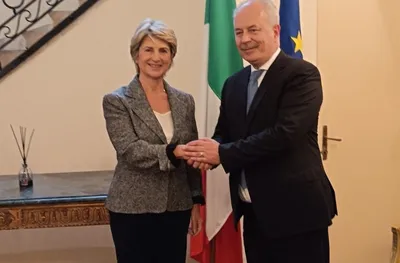 Председателят на БОК и посланикът на Италия със съвместни инициативи преди Милано–Кортина