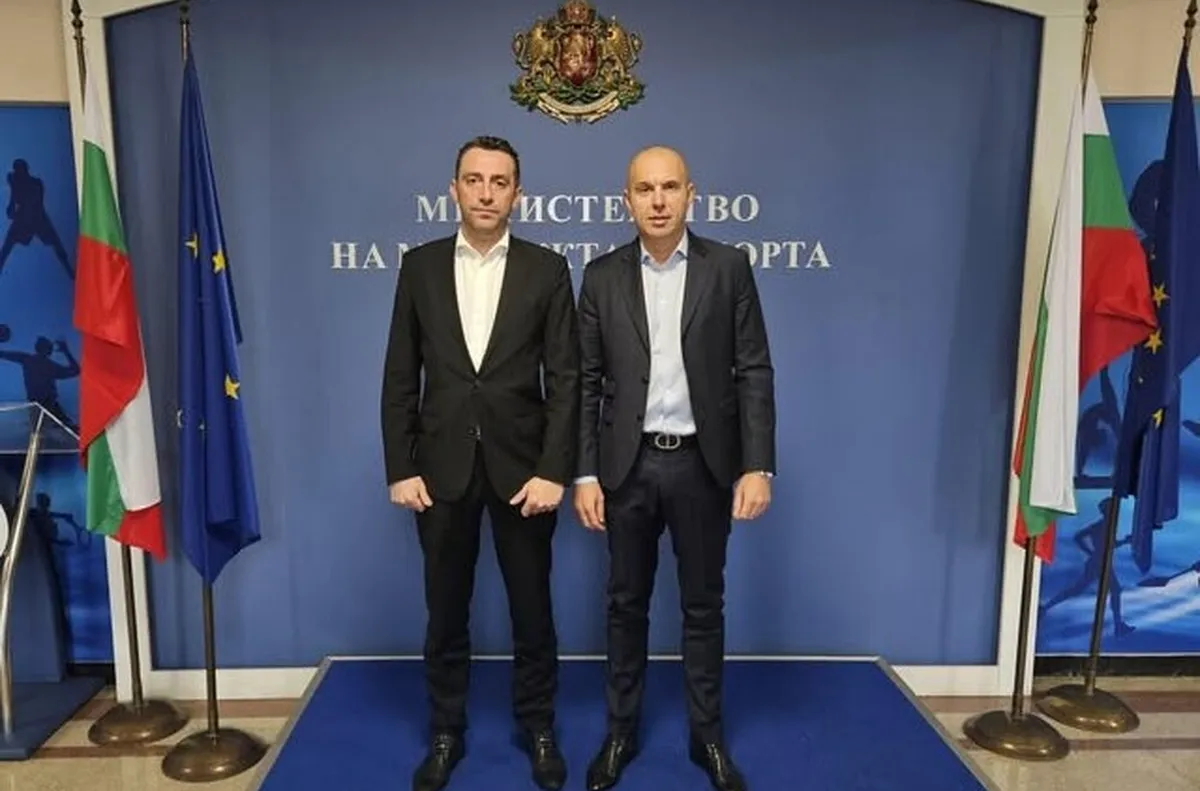 Министър  Пешев на среща с новоизбрания председател на БФЛА Георги Павлов