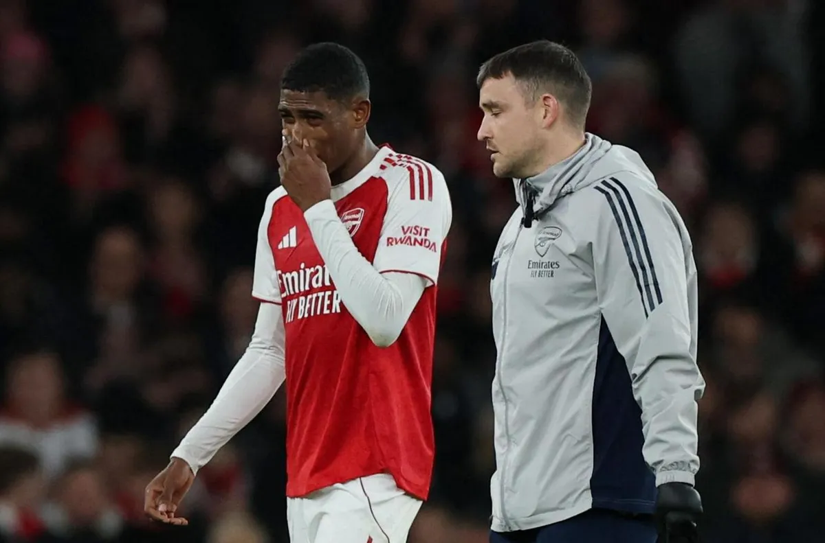 Нов сериозен удар за Арсенал в защита: Москера е аут за поне шест седмици