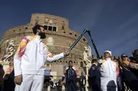 Олимпийският огън започна своята щафета в Рим