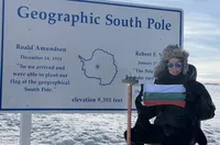 Тя е първата българка с преход от последния градус до Южния полюс