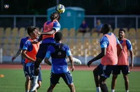 Келиан ван дер Каап тренира с Левски
