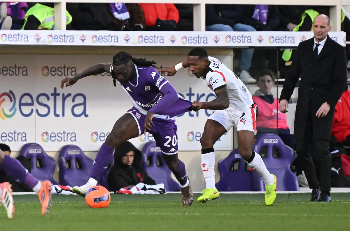 Фиорентина изпусна да победи Милан като домакин след като срещата