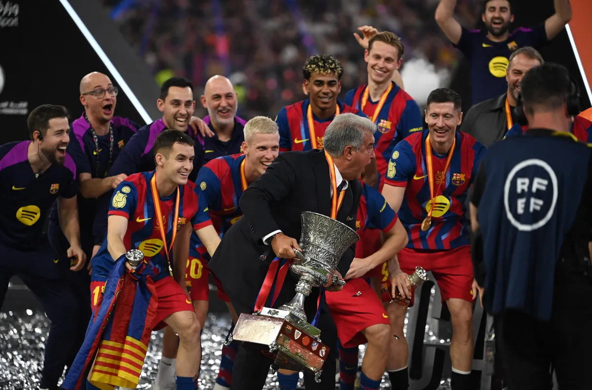 Президентът на Барселона Жоан Лапорта изрази задоволството си от победата