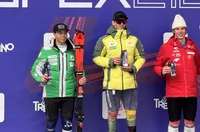 Наш скиор на подиума в Италия