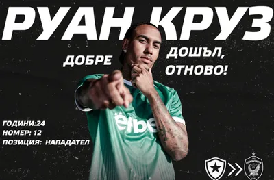 Лудогорец обяви завръщането на  Руан Круз 