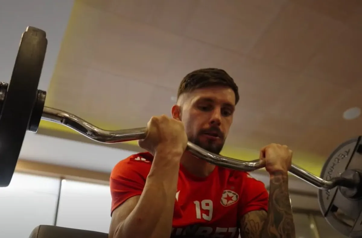 Червените споделиха кадри от днешното занимание От ЦСКА публикуваха видео