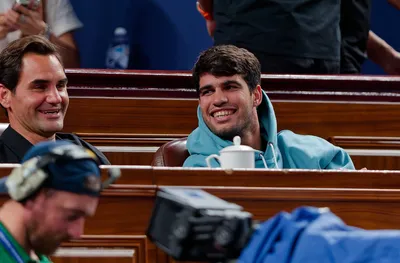 Алкарас е впечатлен от голф уменията на Роджър Федерер