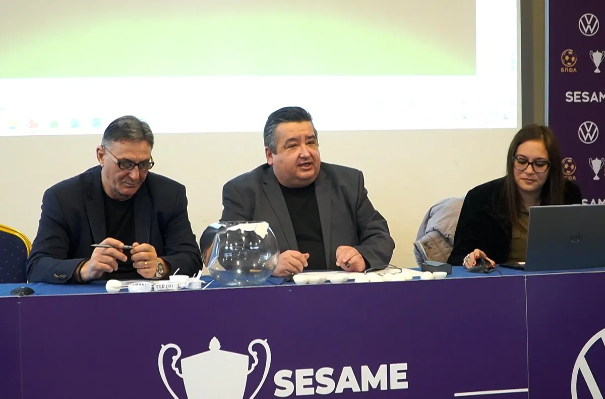 Жребият за полуфиналите в турнира Sesame Купа на България ще