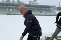 Лудогорец се похвали с отличен терен след снежната виелца