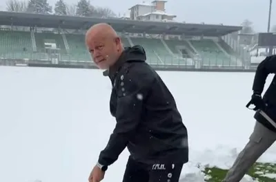 Лудогорец се похвали с отличен терен след снежната виелца