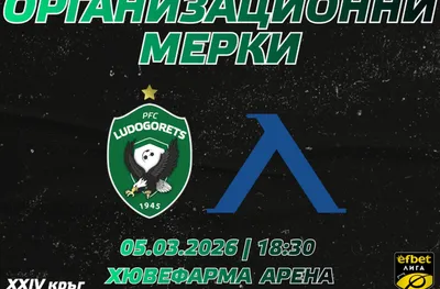 Организация и мерки за сигурност преди мача Лудогорец – Левски