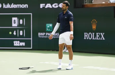 Джокович се ядоса и отпадна на двойки в Индиън Уелс (видео)