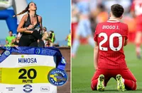 Вдовицата на Диого Жота с трогателен жест