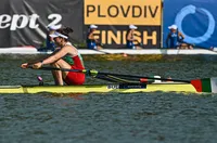 Румяна Стоянова във финал B на Световното по гребане в Пловдив