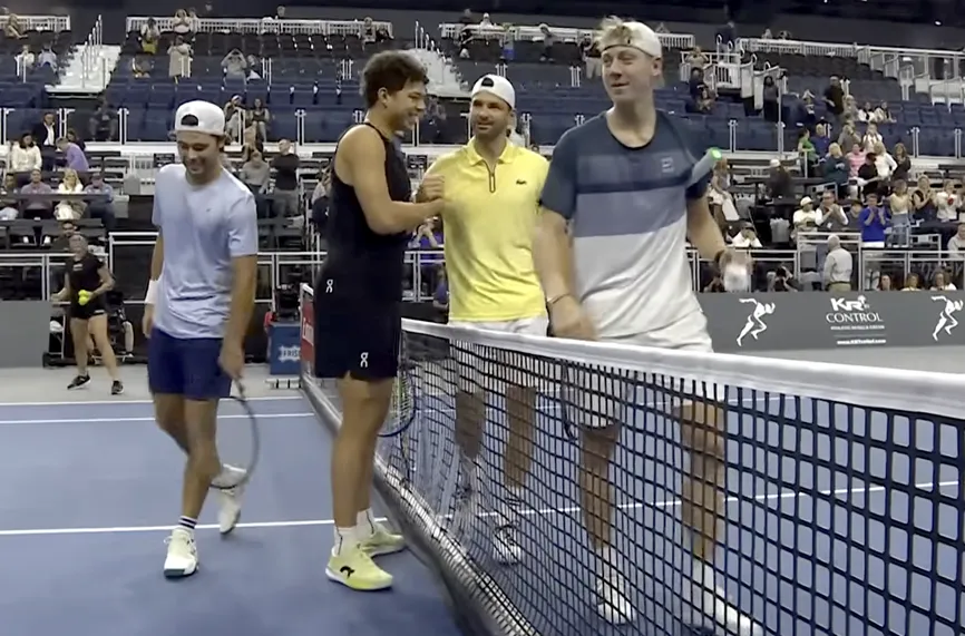 ГРИГОР ДИМИТРОВ И ГЕОРГИ ГЕОРГИЕВ срещу ШЕЛТЪН И КОВАЧЕВИЧ В ДАЛАС