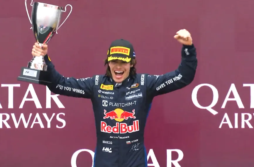 Никола Цолов с първа победа във Формула 2